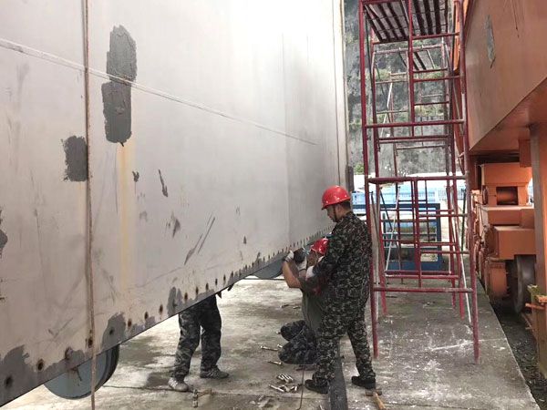 閘門水封更換、改造施工